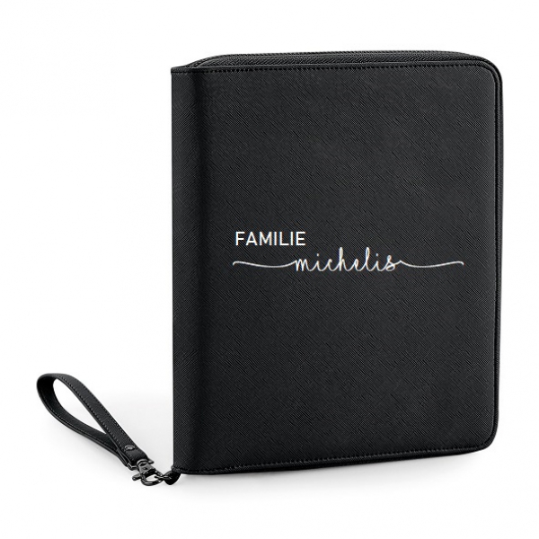 personalisierter Organizer mit Familie